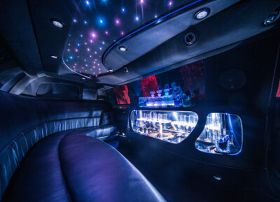 Innenausstattung Pinke Limousine - Sitzfläche